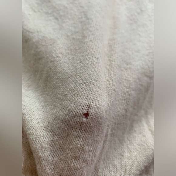 Vintage Ms Russ Sweater W/tags  2X Lambs Wool Angora Rabbit Nylon Cream FLAW* - Picture 2 of 10